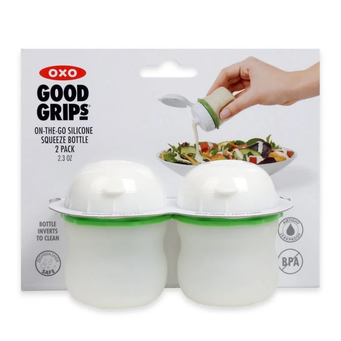 OXO Good Grips On-The-Go Silicone Squeeze Bottle (Set Of 2) Cook With OXO 3 OXO Good Grips On-The-Go Silicone Squeeze Bottle (Set Of 2) Cook With OXO