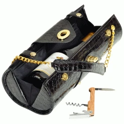 Picnic At Ascot Wine Carrier & Purse - Black