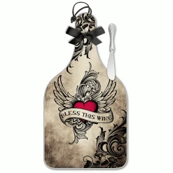 Epic Products Bless This Wine Cheese Server - Large Cheese/Cutting Boards