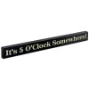 Epic Products It's 5 O' Clock Somewhere! Wood Block Sign- Large Wine / Beer Signs