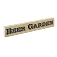 True Fabrications Beer Garden Wood Block Sign - Small Wine / Beer Signs
