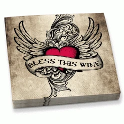 Epic Products Bless This Wine Beverage Napkins Wine Glass Accessories