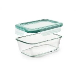 OXO Good Grips 3.5-Cup Smart Seal Rectangle Glass Container Organize With OXO 5 OXO Good Grips 3.5-Cup Smart Seal Rectangle Glass Container Organize With OXO