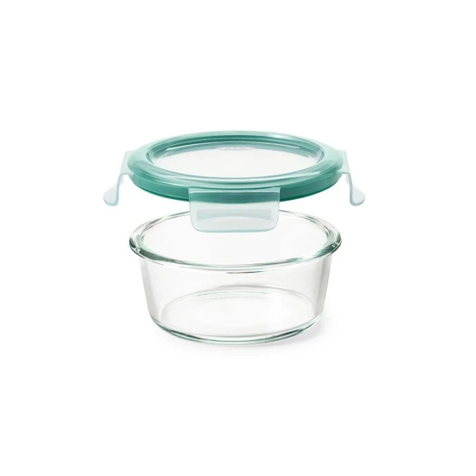 OXO Good Grips 2-Cup Smart Seal Round Glass Container 3 OXO Good Grips 2-Cup Smart Seal Round Glass Container