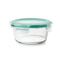 OXO Good Grips 4-Cup Smart Seal Round Glass Container Organize With OXO