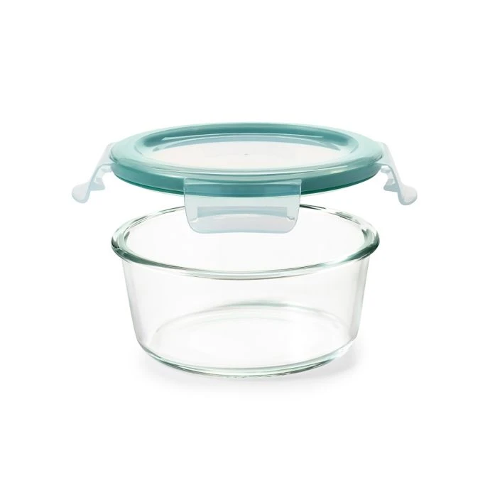 OXO Good Grips 4-Cup Smart Seal Round Glass Container Organize With OXO 3 OXO Good Grips 4-Cup Smart Seal Round Glass Container Organize With OXO