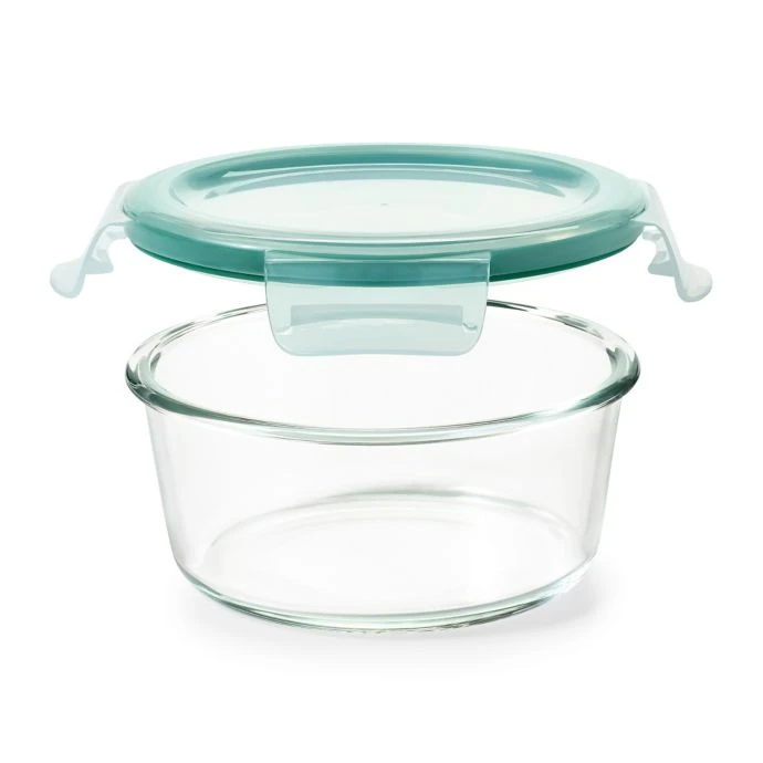 Organize With OXO OXO Good Grips 7-Cup Smart Seal Round Glass Container 1 Organize With OXO OXO Good Grips 7-Cup Smart Seal Round Glass Container