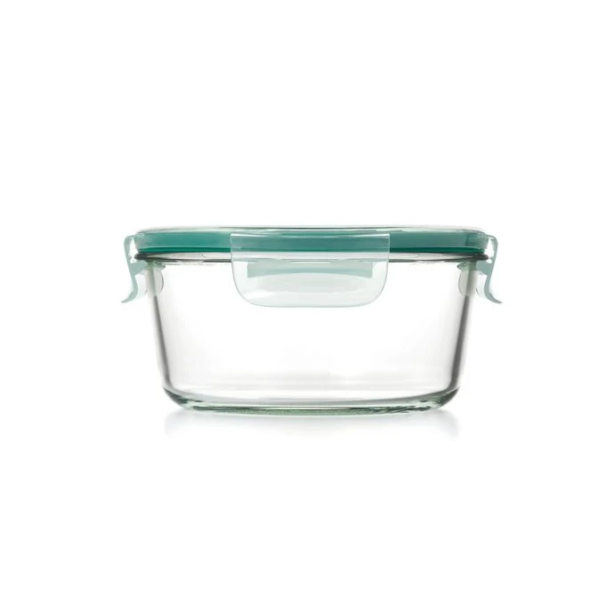 Organize With OXO OXO Good Grips 7-Cup Smart Seal Round Glass Container 2 Organize With OXO OXO Good Grips 7-Cup Smart Seal Round Glass Container