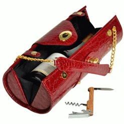 Picnic At Ascot Wine Carrier & Purse - Burgundy 5 Picnic At Ascot Wine Carrier & Purse - Burgundy