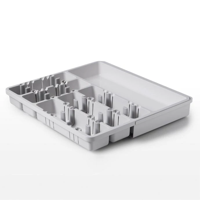 OXO Good Grips Expandable Utensil Organizer In Grey Organize With OXO 1 OXO Good Grips Expandable Utensil Organizer In Grey Organize With OXO