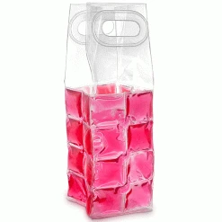 Epic Products Wine Bottle Accessories Wine Chill Gel Tote - Pink
