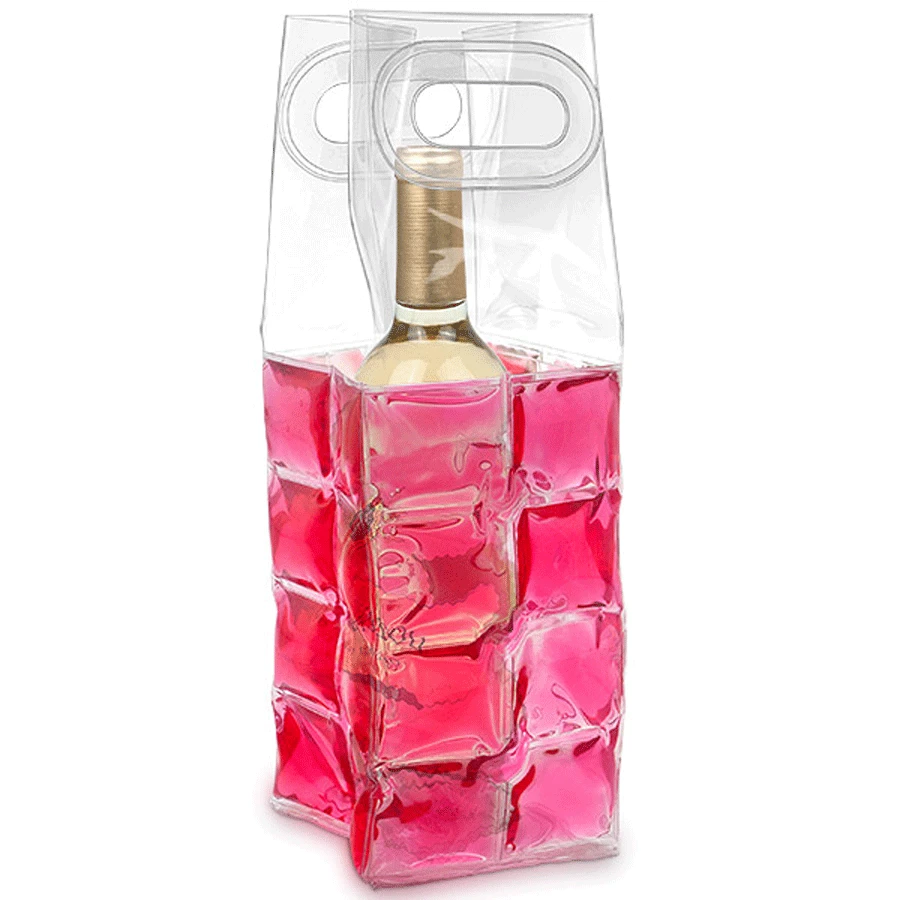 Epic Products Wine Bottle Accessories Wine Chill Gel Tote - Pink 1 Epic Products Wine Bottle Accessories Wine Chill Gel Tote - Pink