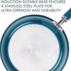 Rachael Ray Create Delicious 2 Piece Nonstick Skillet Set, Teal Shimmer