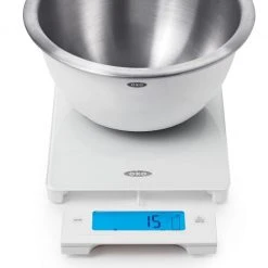 OXO Good Grips Glass Scale With Pull-Out Digital Display In White Cook With OXO 8 OXO Good Grips Glass Scale With Pull-Out Digital Display In White Cook With OXO