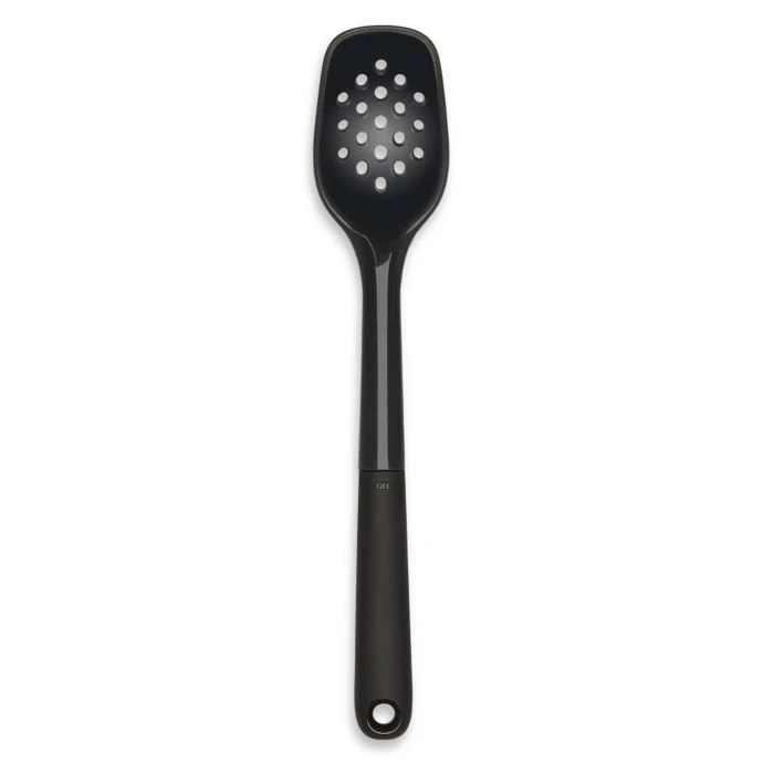 OXO Good Grips Silicone Slotted Spoon In Black Cook With OXO 2 OXO Good Grips Silicone Slotted Spoon In Black Cook With OXO