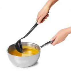 OXO Good Grips Silicone Ladle In Black Cook With OXO