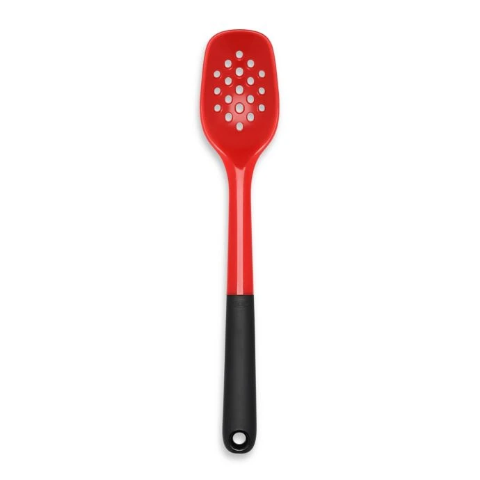 OXO Good Grips Silicone Slotted Spoon In Red 1 OXO Good Grips Silicone Slotted Spoon In Red