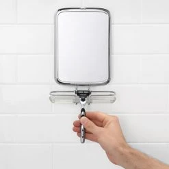 OXO Good Grips Fogless Adhesive Mount Mirror In Chrome