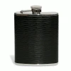 Epic Products Leather Zig-Zag Flask - 6 Oz.