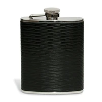 Epic Products Leather Zig-Zag Flask - 6 Oz.