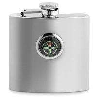Epic Products Flasks Compass Stainless Steel Flask- 6 Oz.