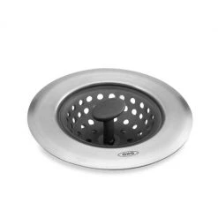 OXO Good Grips Silicone Sink Strainer With Stopper Clean With OXO