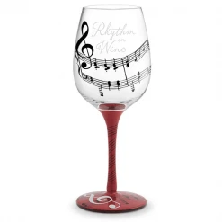 Epic Products Rhythm In Wine Painted Wine Glass Other Glassware