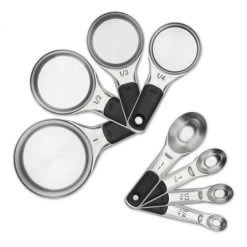 OXO 8-Piece Stainless Steel Measuring Cup/Spoon Set Cook With OXO