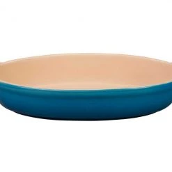Le Creuset Bakeware Le Creuset 1.7 Quart Heritage Stoneware Oval Au Gratin Dish