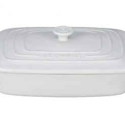 Le Creuset 3.5 Quart Covered Rectangular Stoneware Casserole