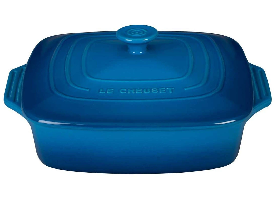 Le Creuset Bakeware Le Creuset 2.75 Quart Covered Square Stoneware Casserole 3 Le Creuset Bakeware Le Creuset 2.75 Quart Covered Square Stoneware Casserole