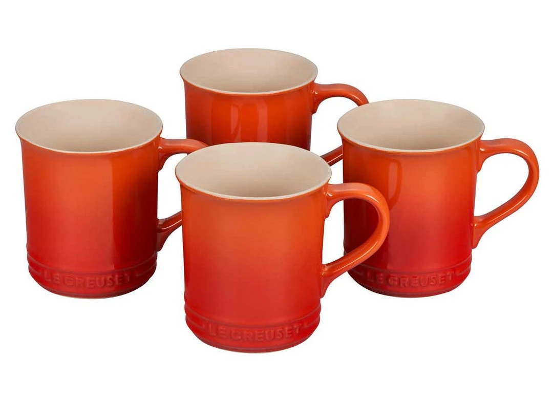 Le Creuset Coffee & Tea Le Creuset 14 Ounce Stoneware Mugs - Set Of 4 2 Le Creuset Coffee & Tea Le Creuset 14 Ounce Stoneware Mugs - Set Of 4
