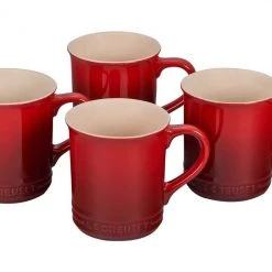 Le Creuset Coffee & Tea Le Creuset 14 Ounce Stoneware Mugs - Set Of 4 15 Le Creuset Coffee & Tea Le Creuset 14 Ounce Stoneware Mugs - Set Of 4