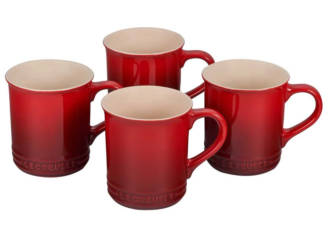 Le Creuset Coffee & Tea Le Creuset 14 Ounce Stoneware Mugs - Set Of 4 6 Le Creuset Coffee & Tea Le Creuset 14 Ounce Stoneware Mugs - Set Of 4