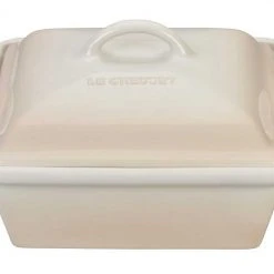 Le Creuset 2.5 Quart Heritage Covered Square Stoneware Casserole