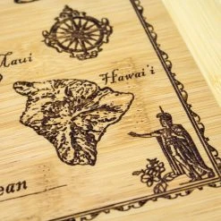 Hawaiian Collection Totally Bamboo Vintage Hawaiian Islands Map Engraved Bamboo Serving And Cutting Board 9 Hawaiian Collection Totally Bamboo Vintage Hawaiian Islands Map Engraved Bamboo Serving And Cutting Board