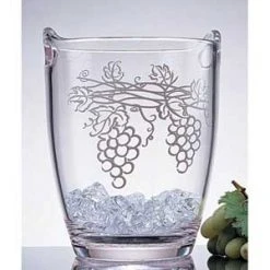 Other Acrylic Wine Bucket With Grape Cluster Design Champagne Buckets/Wine Chillers