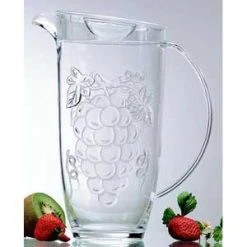 Other Champagne Buckets/Wine Chillers Acrylic Embossed Grape Pitcher