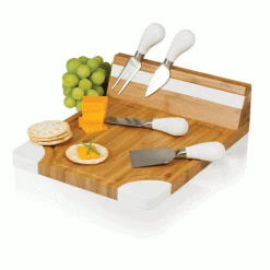 Picnic Time Artisan Cutting Board- White Cheese/Cutting Boards