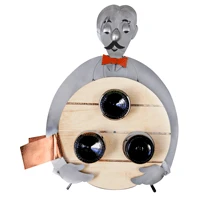 H&K Sculpture H&K Bartender 3 Bottle Wine Barrel Rack Wine Racks & Holders