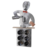 H&K Sculpture H&K Bartender 6 Bottle Wine Rack