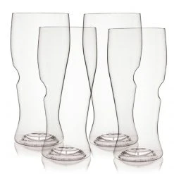 Acrylic Glassware Govino Top Rack Series Shatterproof Beer Glasses, Dishwasher Safe, Set Of 4