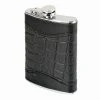 Flasks Oenophilia Black Alligator Flask - 8 Oz