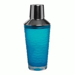 Wild Eye Designs Cocktail Shakers Etched Cocktail Shaker- Lt. Blue