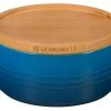 Le Creuset Wine & Kitchen Tools Le Creuset 23 Ounce Stoneware Storage Canister W/Wood Lid
