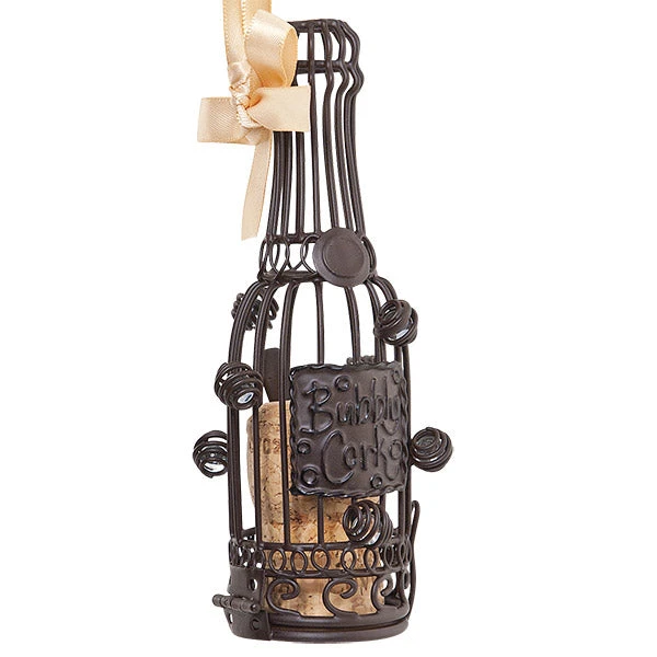 Epic Products Champagne Cork Cage Bottle Ornament Cork Presentation 1 Epic Products Champagne Cork Cage Bottle Ornament Cork Presentation