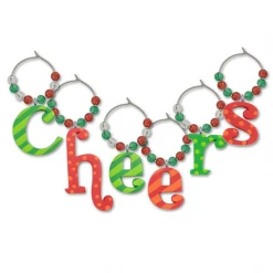Epic Products Cheers My Glass Wine Glass Charms