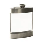 True Fabrications Clear Flask - 6 Oz