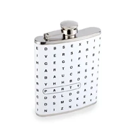Wild Eye Designs Crossword 6 Oz. Flask