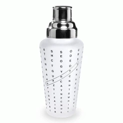 Wild Eye Designs Cocktail Shakers Crossword Cocktail Shaker